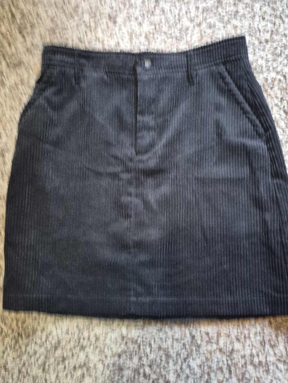 Banana Republic Black Corduroy Mini Skirt Size 0